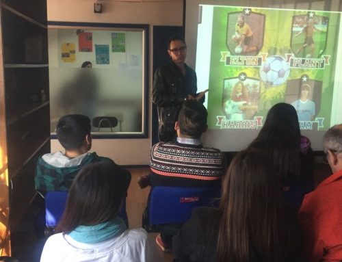 Alfredo Lewin realizó charla de rock y fútbol en Sede La Florida del ICBC